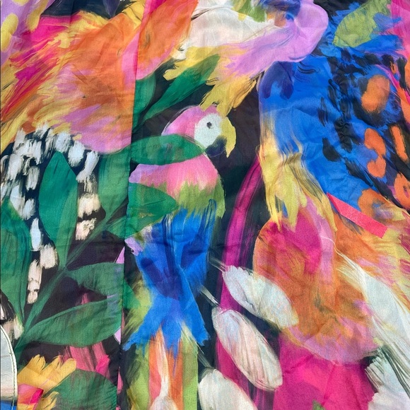 New Show Me Your Mumu Valentina Maxi Dress Midnight in Rio Parrot Sz XXL - Picture 11 of 14